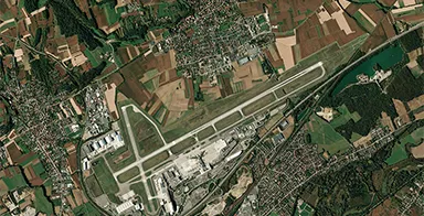 Photo aérienne de l'EuroAirport