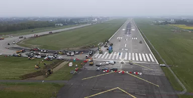 Photo de la réfection de la piste du 15 avril 2026