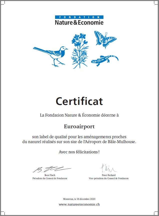 Certificat Nature&Economie_2020