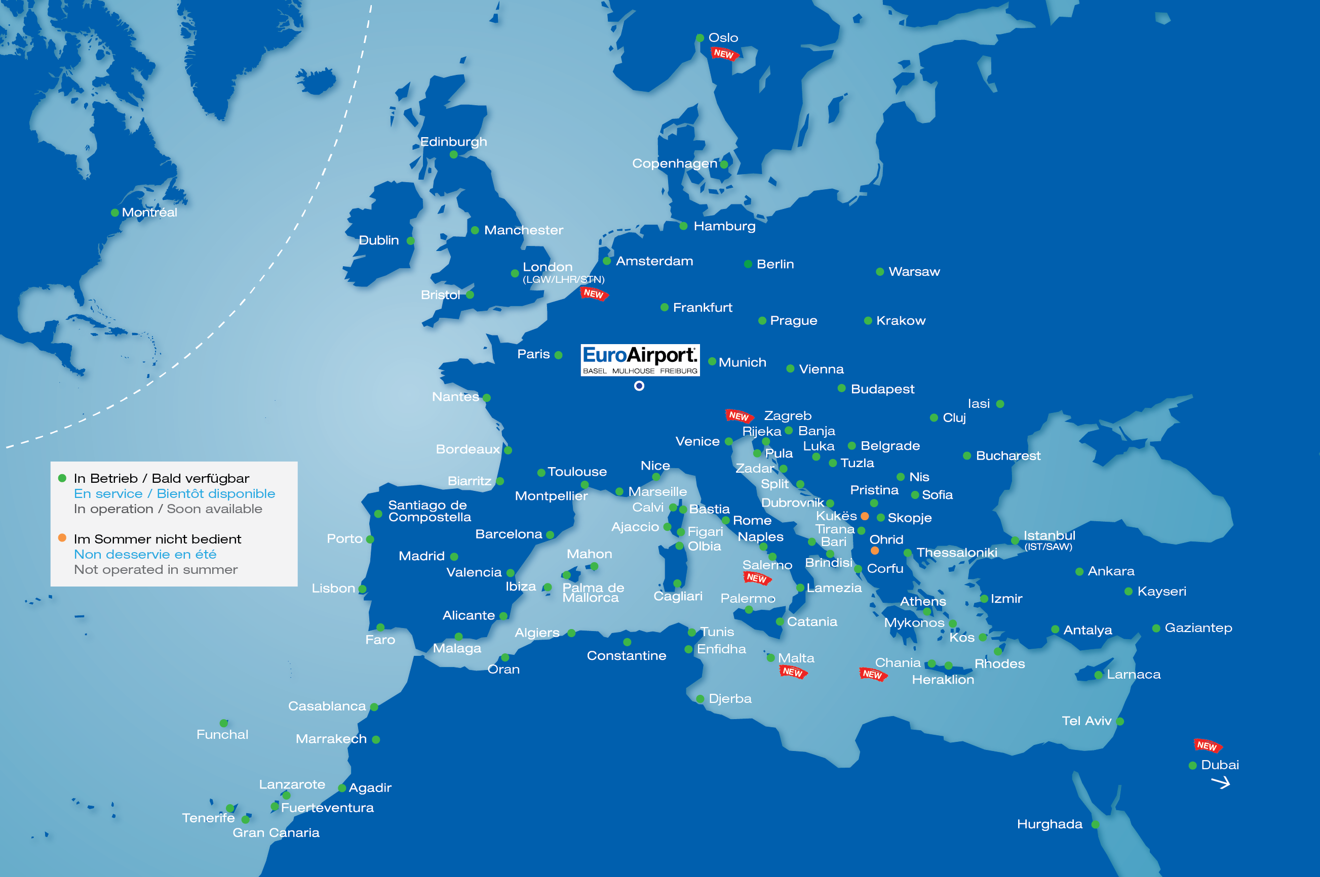 EuroAirport Destinations