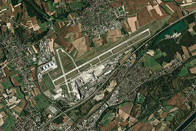 Photo aérienne de l'EuroAirport
