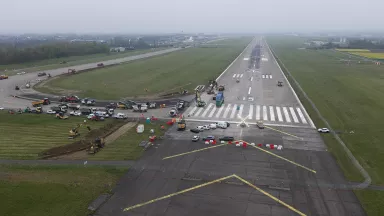 Photo de la réfection de la piste du 15 avril 2026