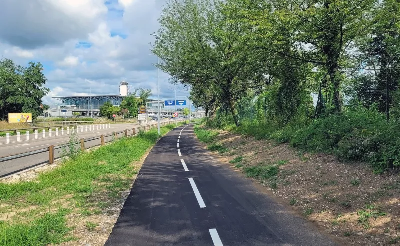 Photo de la piste cyclable Nord