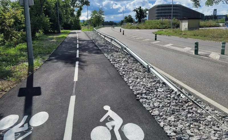 Photo de la piste cyclable Nord