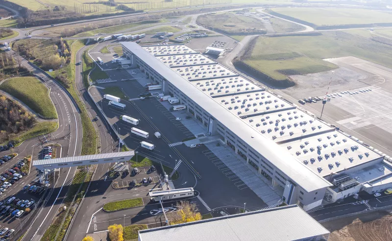 Photo aérienne du Cargo Terminal