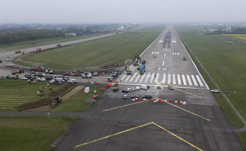 Photo de la réfection de la piste du 15 avril 2026