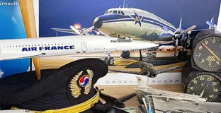 Photo des pièces de collections aéronotiques