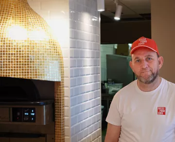 Photo du pizzaiolo de Rossopomodoro