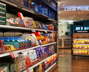 Photo du rayon produits locaux