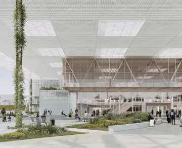 3D design of the EMT project forecourt